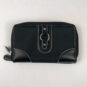 🆕 AVON Double Zip-Around Wallet | Black